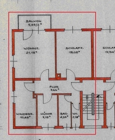 Grundriss Erdgeschosswohnung M�llheim