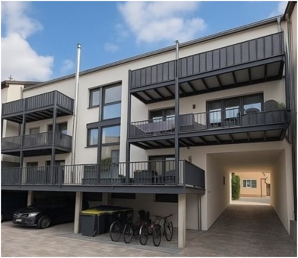 Ansicht 2 Dachgeschosswohnung Bad Krozingen