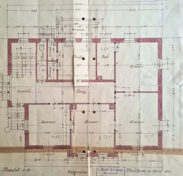 Grundriss EG / OG Villa M�llheim