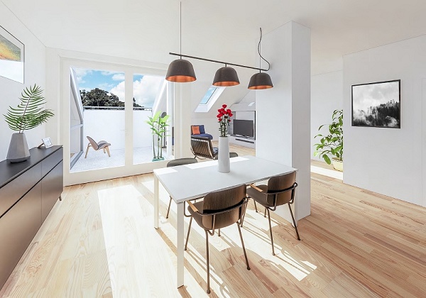 Ausstattungsbeispiel Endingen Dachgeschosswohnung Elegante 2-Zimmer DG-Wohnung mit Dachterrasse in Endingen