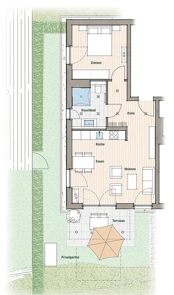 Grundriss Wohnung M�llheim