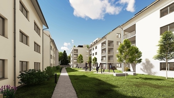 Ansicht 4 Dachgeschosswohnung Endingen