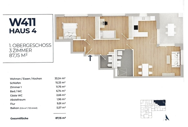 Grundriss Wohnung Endingen
